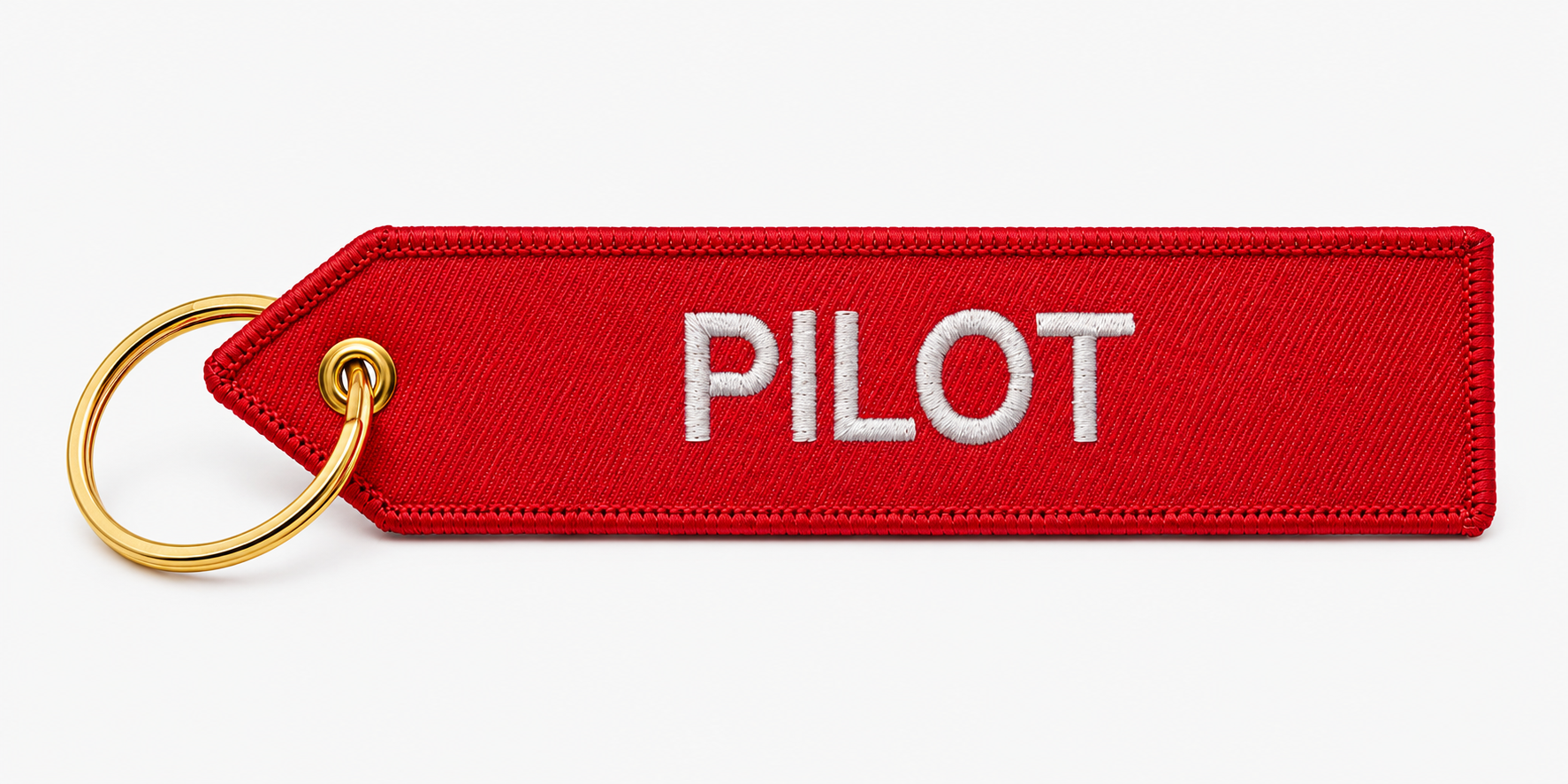 Roter "Pilot" Schlüsselanhänger perferft als Geschenk für Piloten