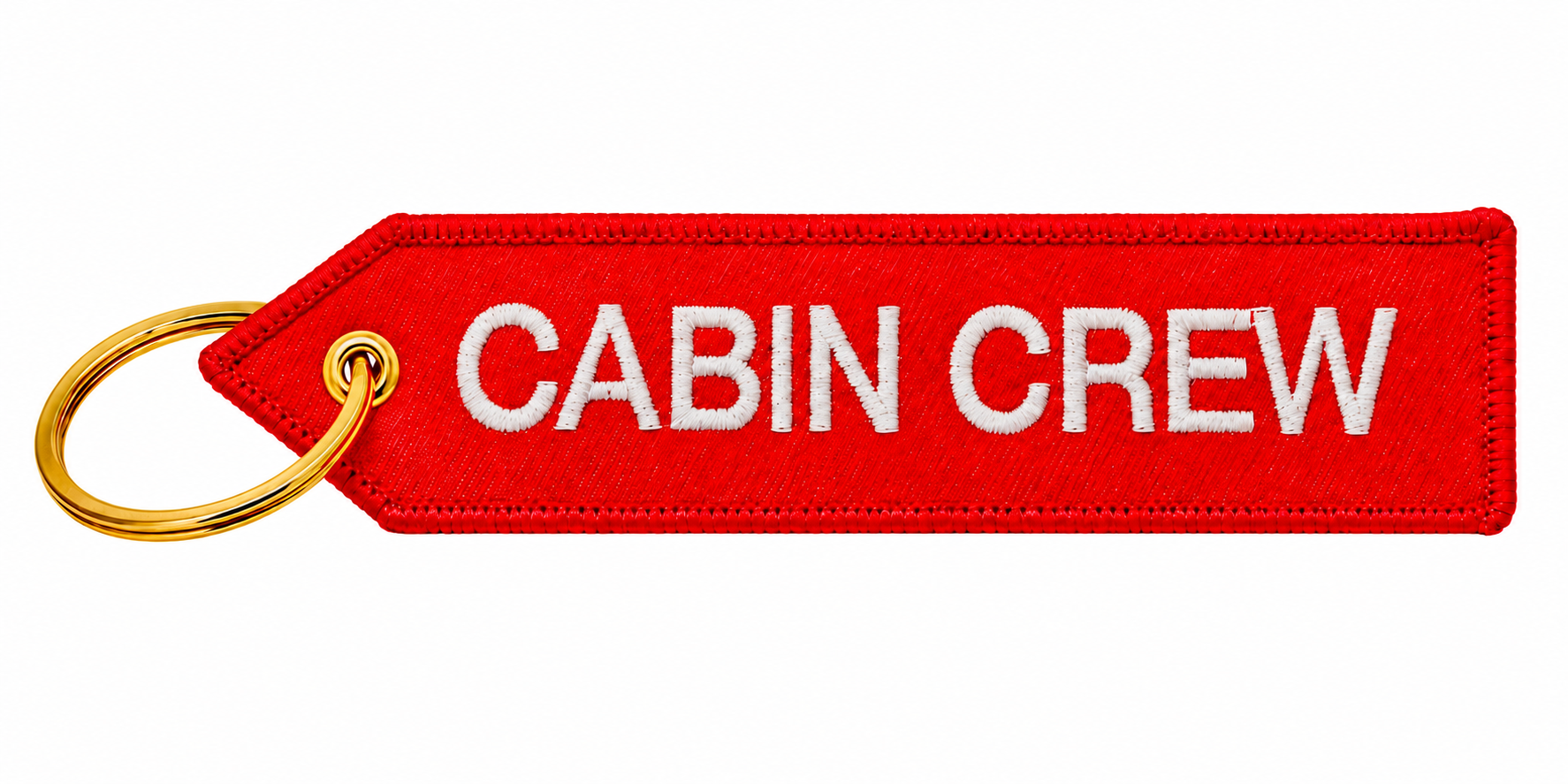 Roter "Cabin Crew" Schlüsselanhänger für Flugbegleiter und Aviation Geeks