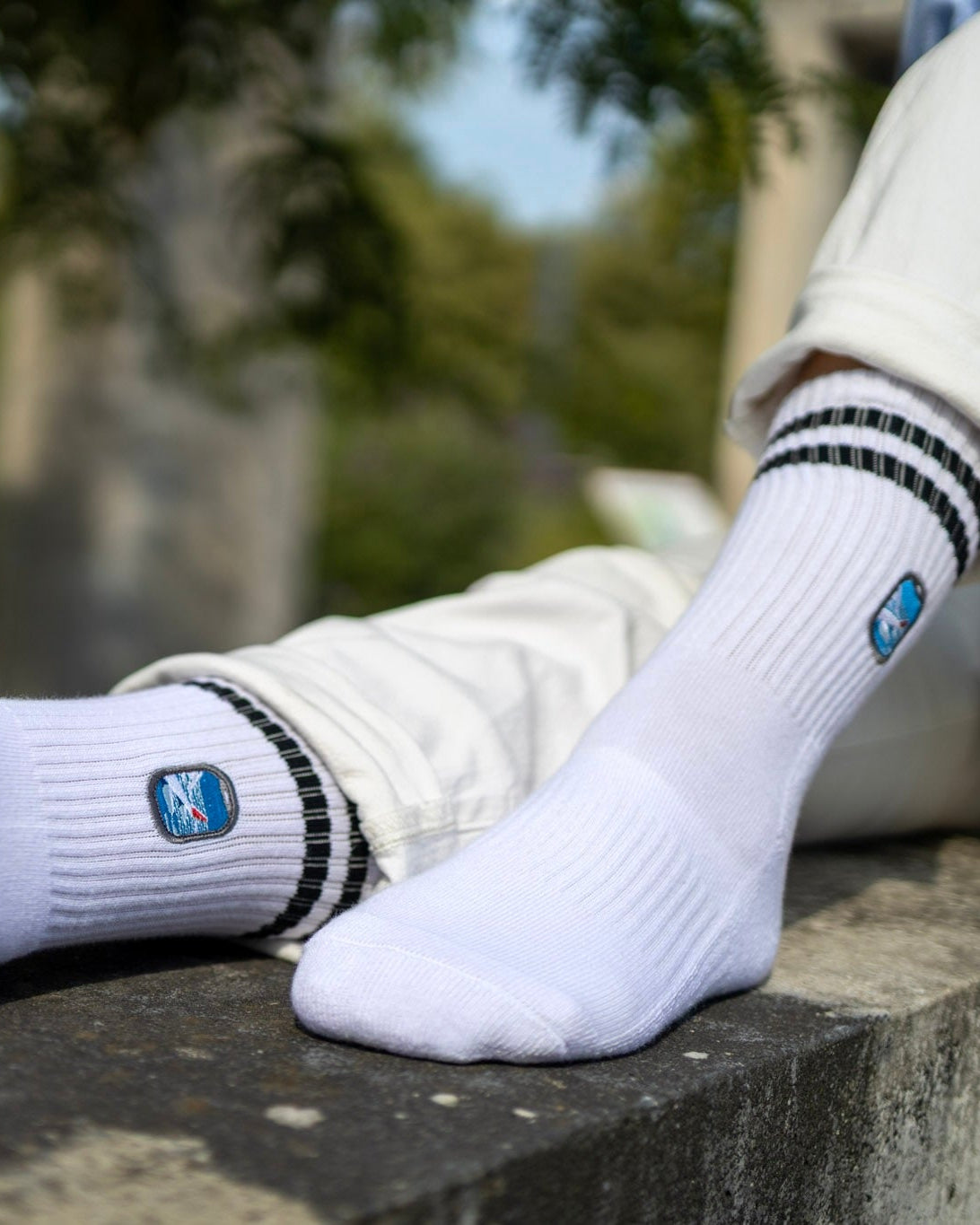 Aviation Socken von Jumpseat mit gesticktem Flugzeugfenster